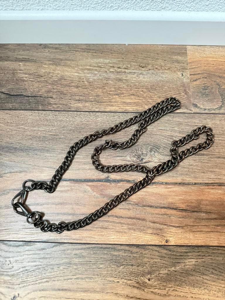 Valentino belt / riem / ketting in donker grijs / zilver., Minder dan 3 cm, Nieuw, Ophalen of Verzenden, Overige kleuren