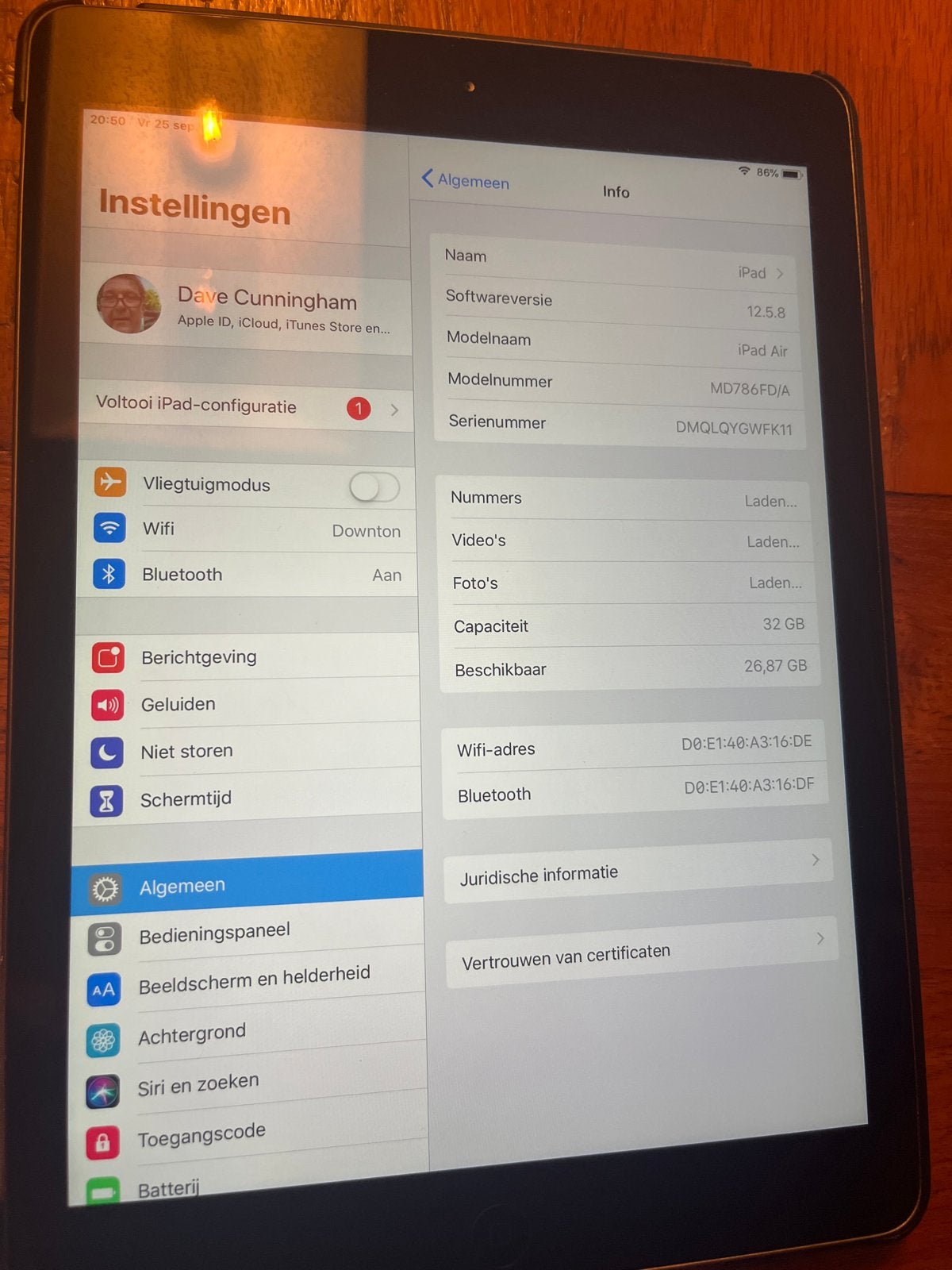 iPad Air (1e generatie) uit 2013 - 32GB Wi-Fi