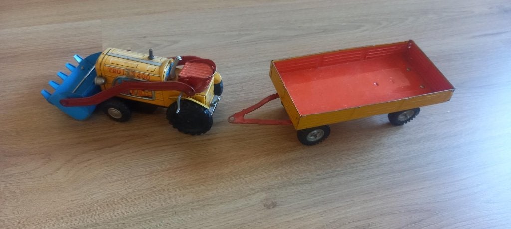 Vintage Kovap/KDN Zetor Trol tractor met aanhanger, Ophalen of Verzenden