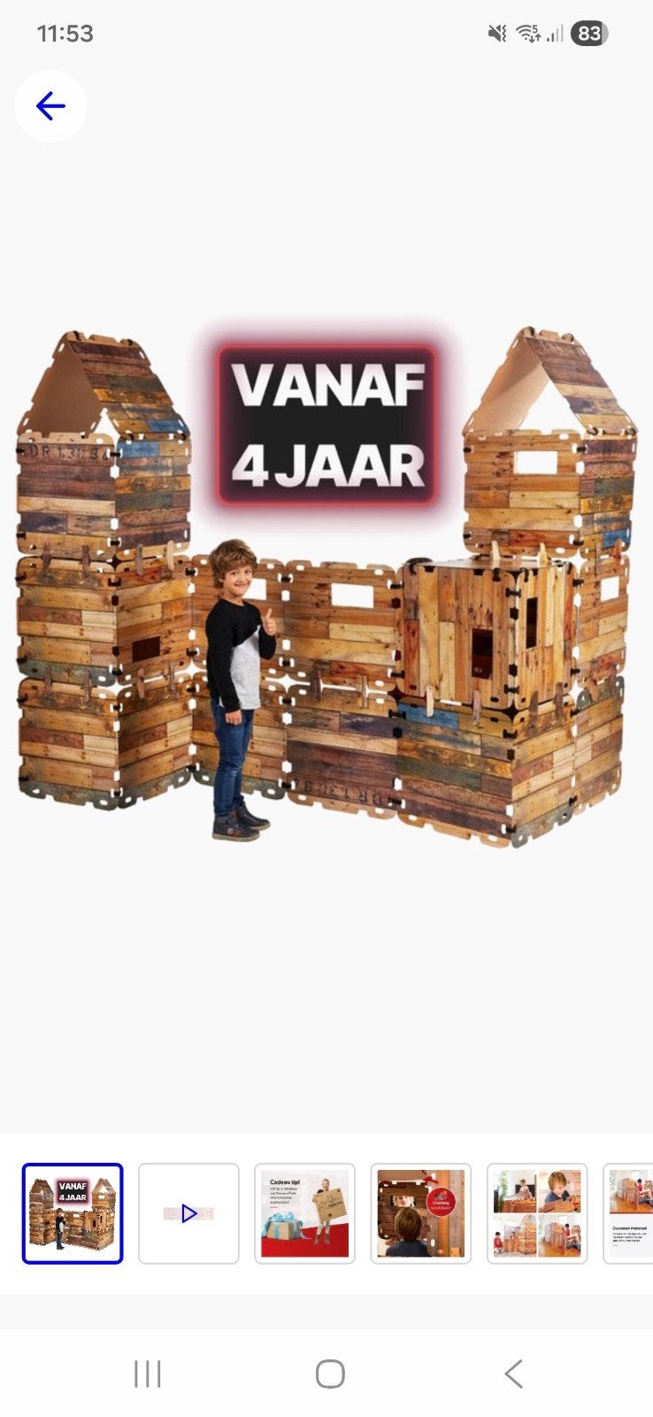 Fantasy Forts Mega Set - Bouwpakket Hutten Bouwen, Ophalen, Gebruikt, Overige merken