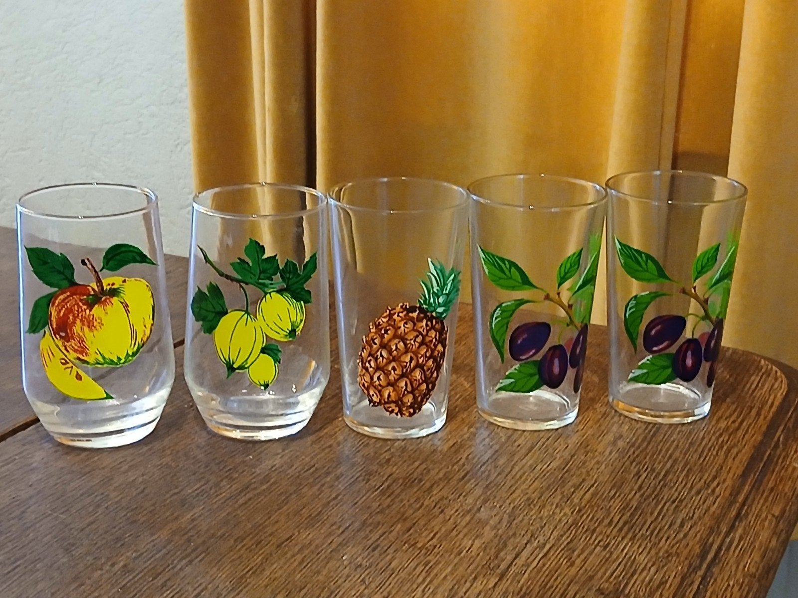 5 VINTAGE SAPGLAZEN.(3 REIMS FRANCE), Verzamelen, Glas en Borrelglaasjes, Ophalen of Verzenden, Zo goed als nieuw, Overige typen