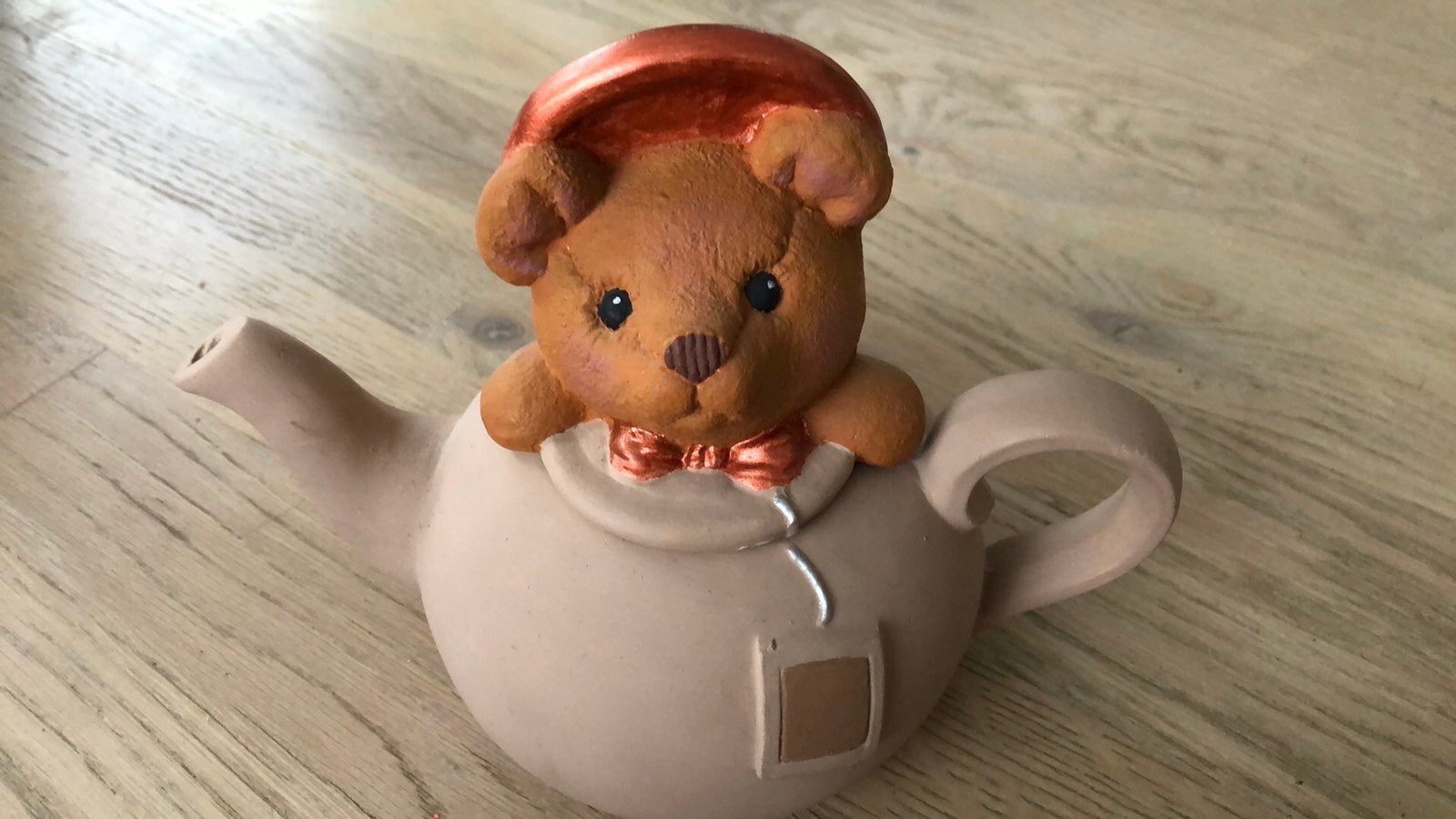 grappige theepot in de vorm van een beer, Antiek en Kunst, Ophalen of Verzenden