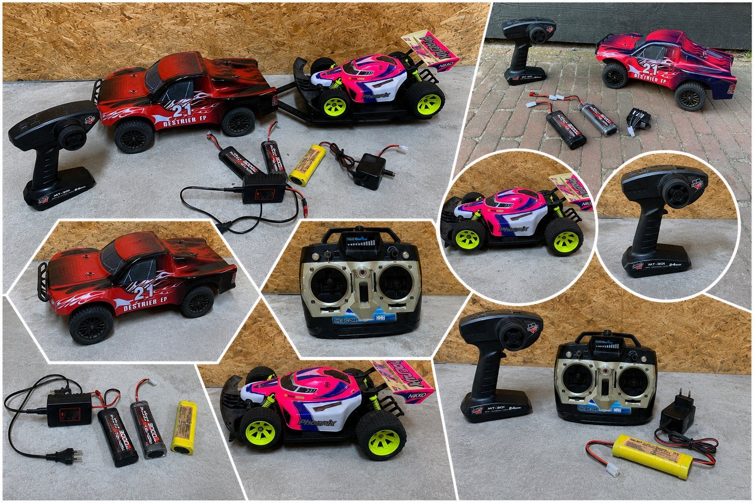 Partij rc auto’s MOET NU WEG, Elektro, Gebruikt, Auto offroad, Ophalen of Verzenden