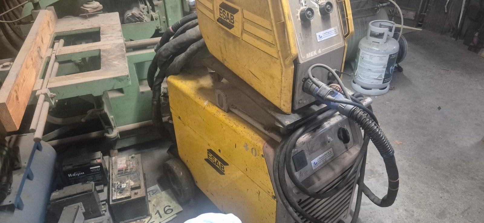 Esab LAW510 met MEK4 draadkoffer co2 lasapparaat, Ophalen, Zo goed als nieuw, 250 ampère of meer, Co2
