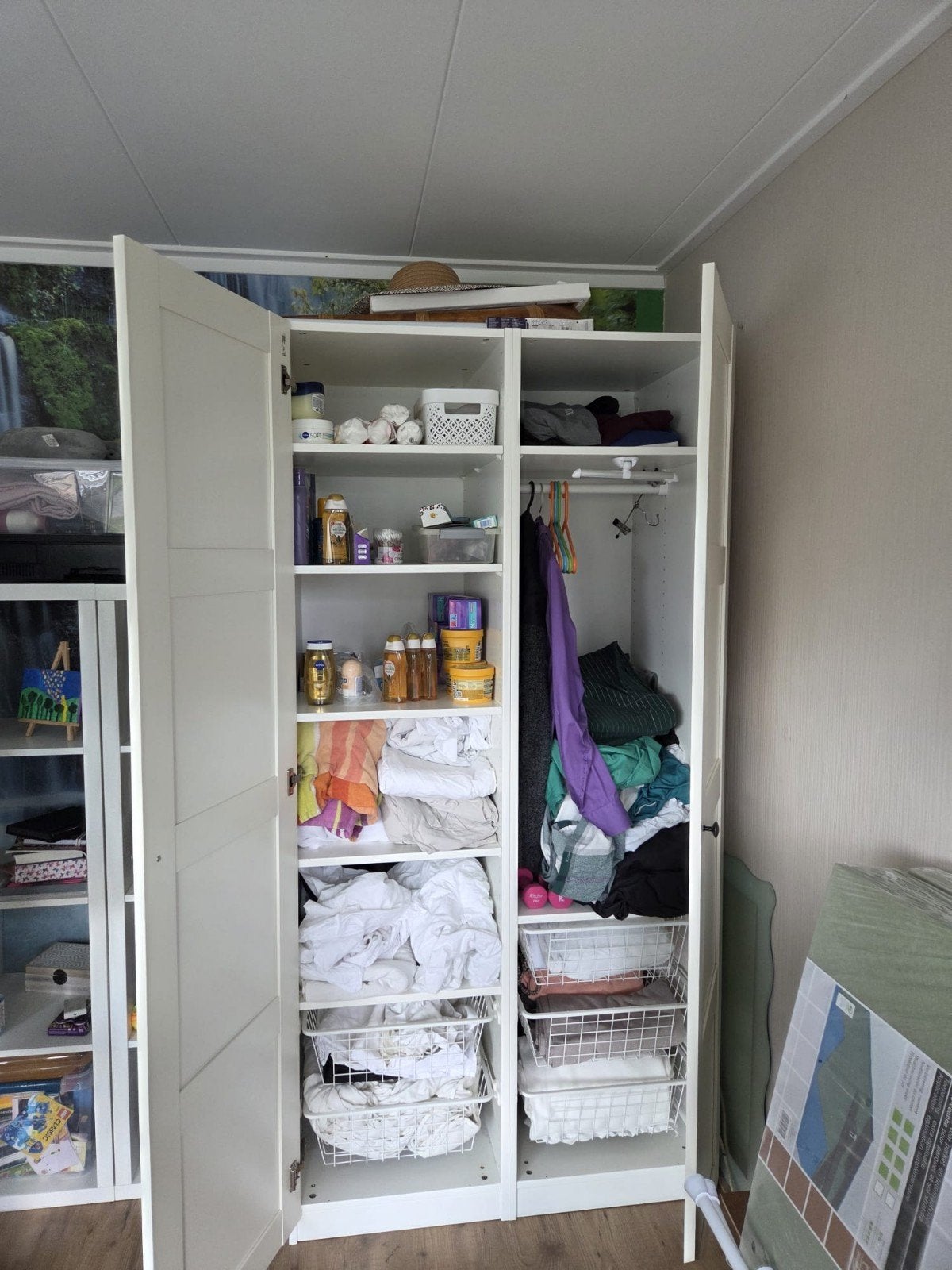 Kleur wit, gebruikt maar kan nog prima een ronde mee., Huis en Inrichting, Ophalen, Gebruikt, 200 cm of meer, 50 tot 100 cm