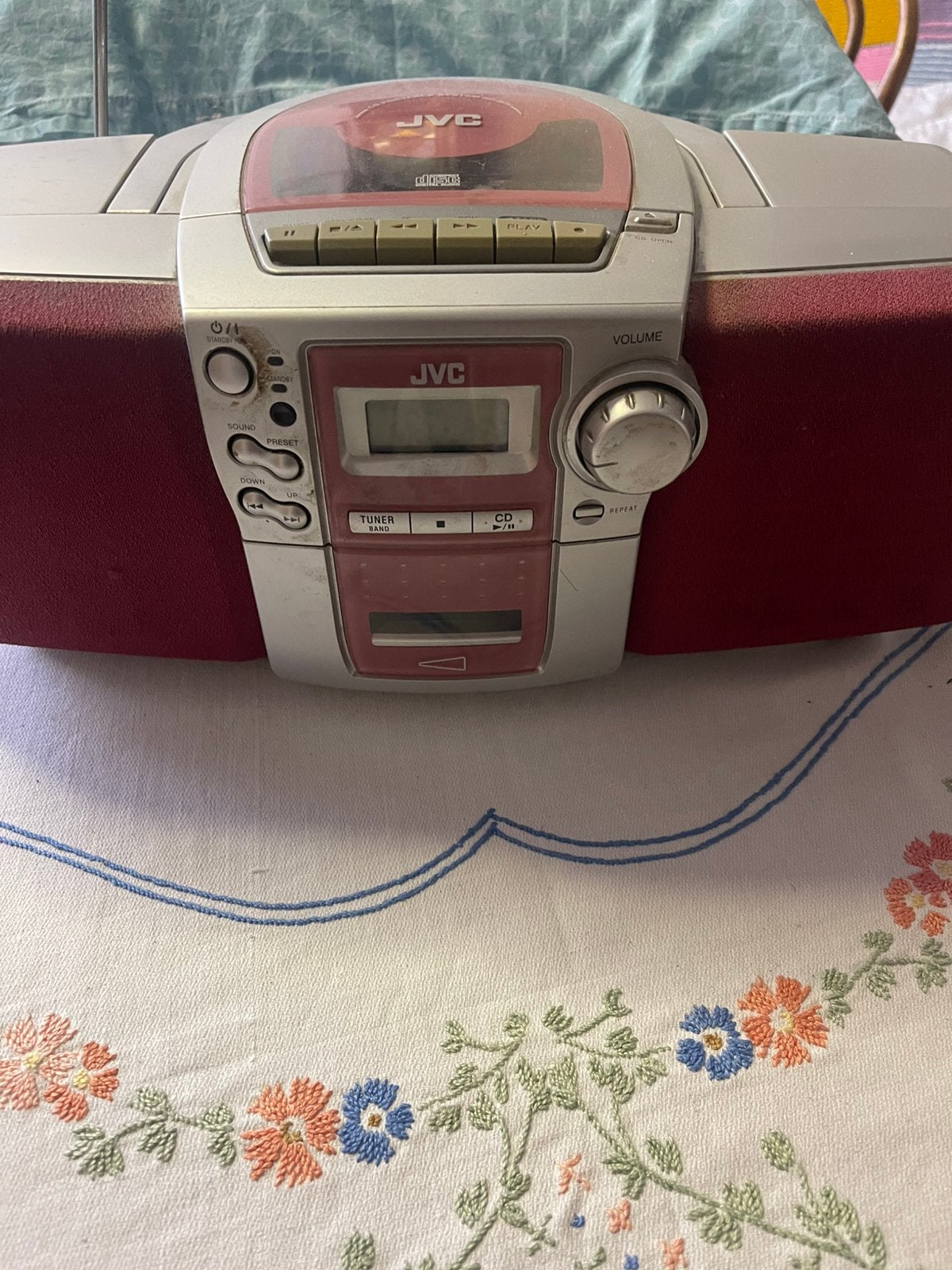 Draagbare cassette/ cd/ radio speler, Audio, Tv en Foto, Ophalen, Tuner of Radio, JVC, Draagbaar