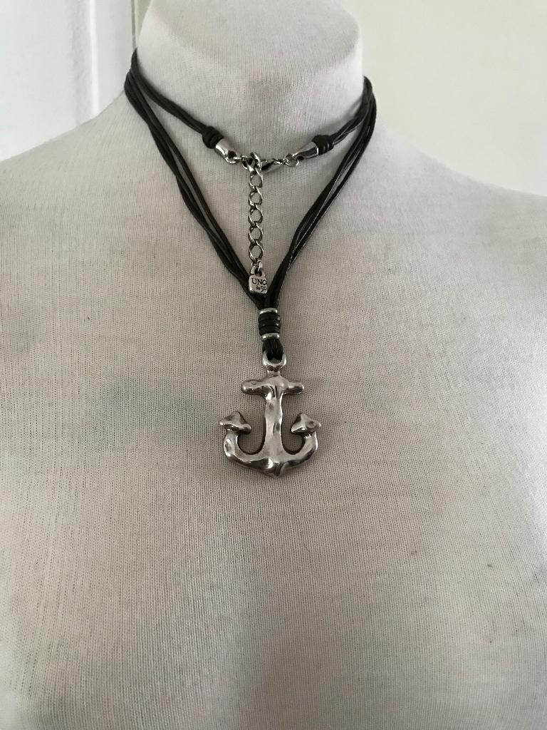 Uno de 50 ketting anker (27) ancora, Sieraden, Tassen en Uiterlijk, Kettingen, Overige materialen, Verstelbaar, Nieuw, Ophalen of Verzenden