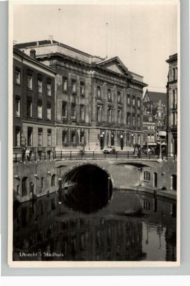 Utrecht Stadhuis  st 1954 uitg Galeries Modernes zie info, Verzenden, 1940 tot 1960, Gelopen, Utrecht
