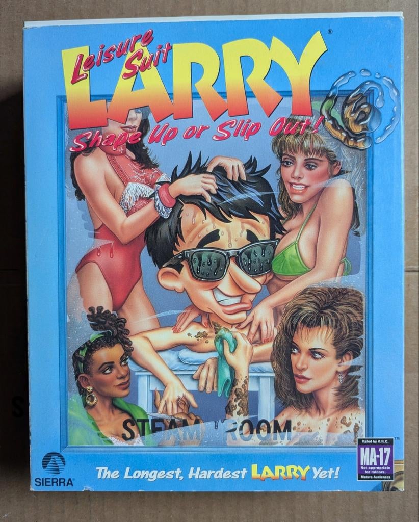 Leisure Suit Larry 6: Shape Up or Slip Out! Big box pc game, Spelcomputers en Games, Games | Pc, Avontuur en Actie, Gebruikt, Vanaf 18 jaar