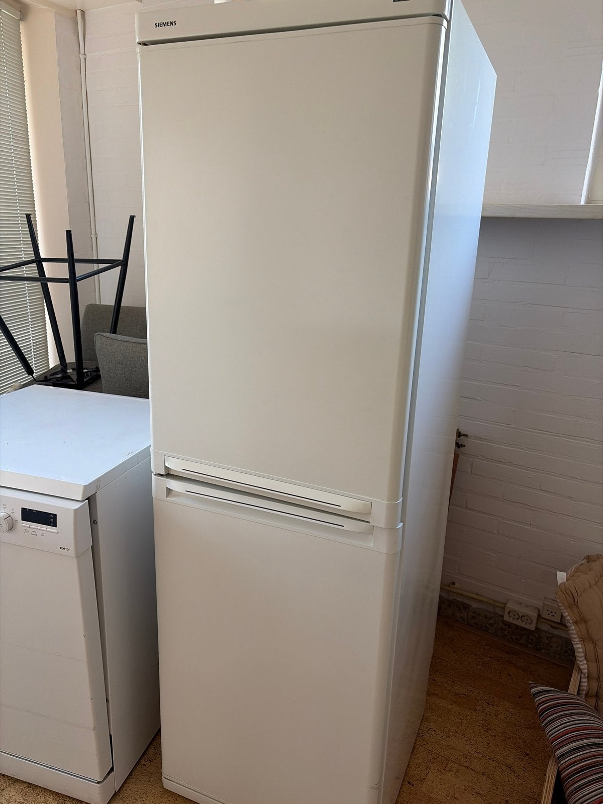 Siemens Koel-vriescombinatie - Wit, Goede Staat, Witgoed en Apparatuur, Koelkasten en IJskasten, Ophalen, Gebruikt, 200 liter of meer