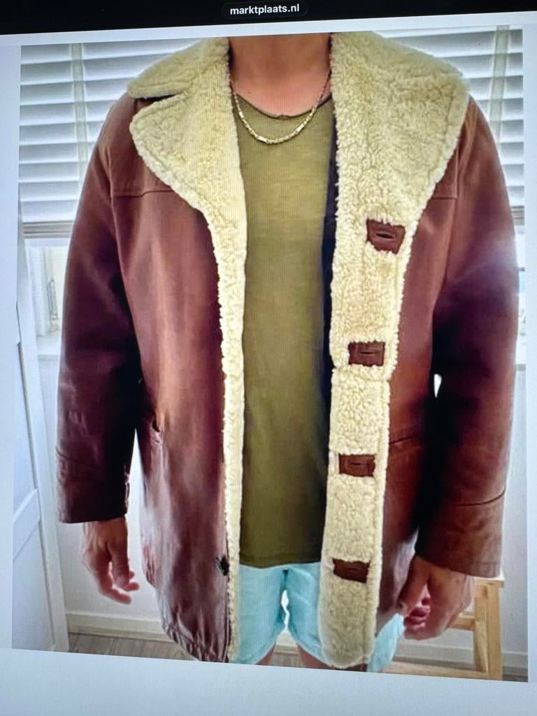 Prachtige vintage lammy, Kleding | Heren, Jassen | Winter, Ophalen of Verzenden, Zo goed als nieuw, Maat 56/58 (XL), Bruin