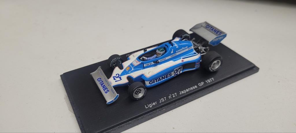 Spark Ligier JS7 Japanese GP 1977 J.P. Jarier, Ophalen of Verzenden, Zo goed als nieuw, Auto, Overige merken