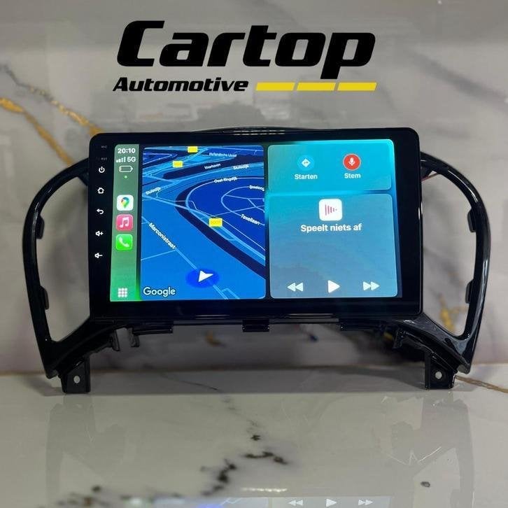 Nissan Juke Android Navigatie 9 Inch CarPlay 2010-2019, Auto diversen, Meridiaan 42, Zo goed als nieuw, Info@cartop-automotive.nl