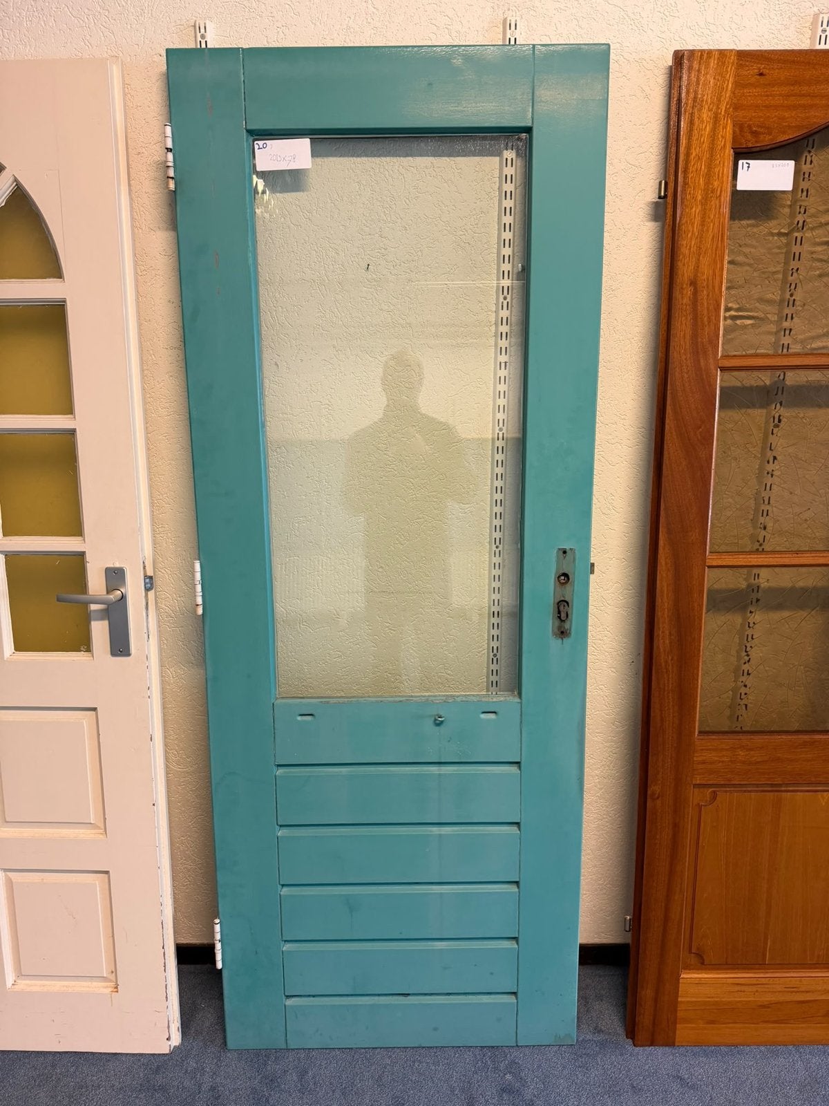 Buitendeur, dubbel glas, Doe-het-zelf en Verbouw, Ophalen, Gebruikt, 80 tot 100 cm, Binnendeur