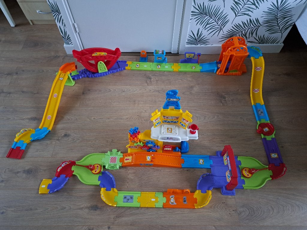 Vtech Toet Toet Auto's Super RC Racecircuit - als nieuw, Ophalen of Verzenden, Zo goed als nieuw, 2 tot 4 jaar