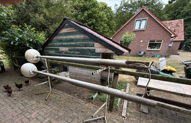 Lantaarnpalen erfverlichting, Gebruikt, Minder dan 50 watt, Overige typen, Aluminium