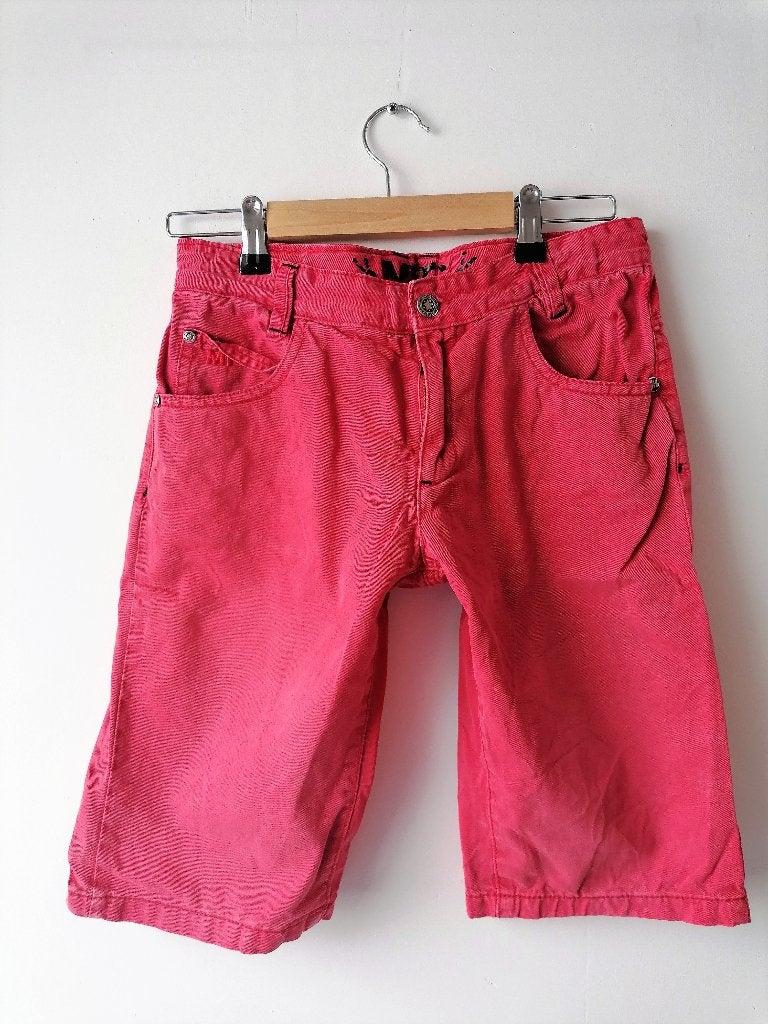 Mitch rode korte broek jeans short, maat 164, Broek, Gebruikt, Ophalen of Verzenden, Jongen