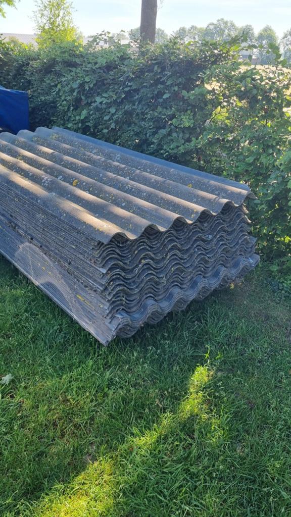 Asbestvrije golfplaten - ca. 180 m2 in goede staat, Overige materialen, Gebruikt, Ophalen of Verzenden, 15 m² of meer