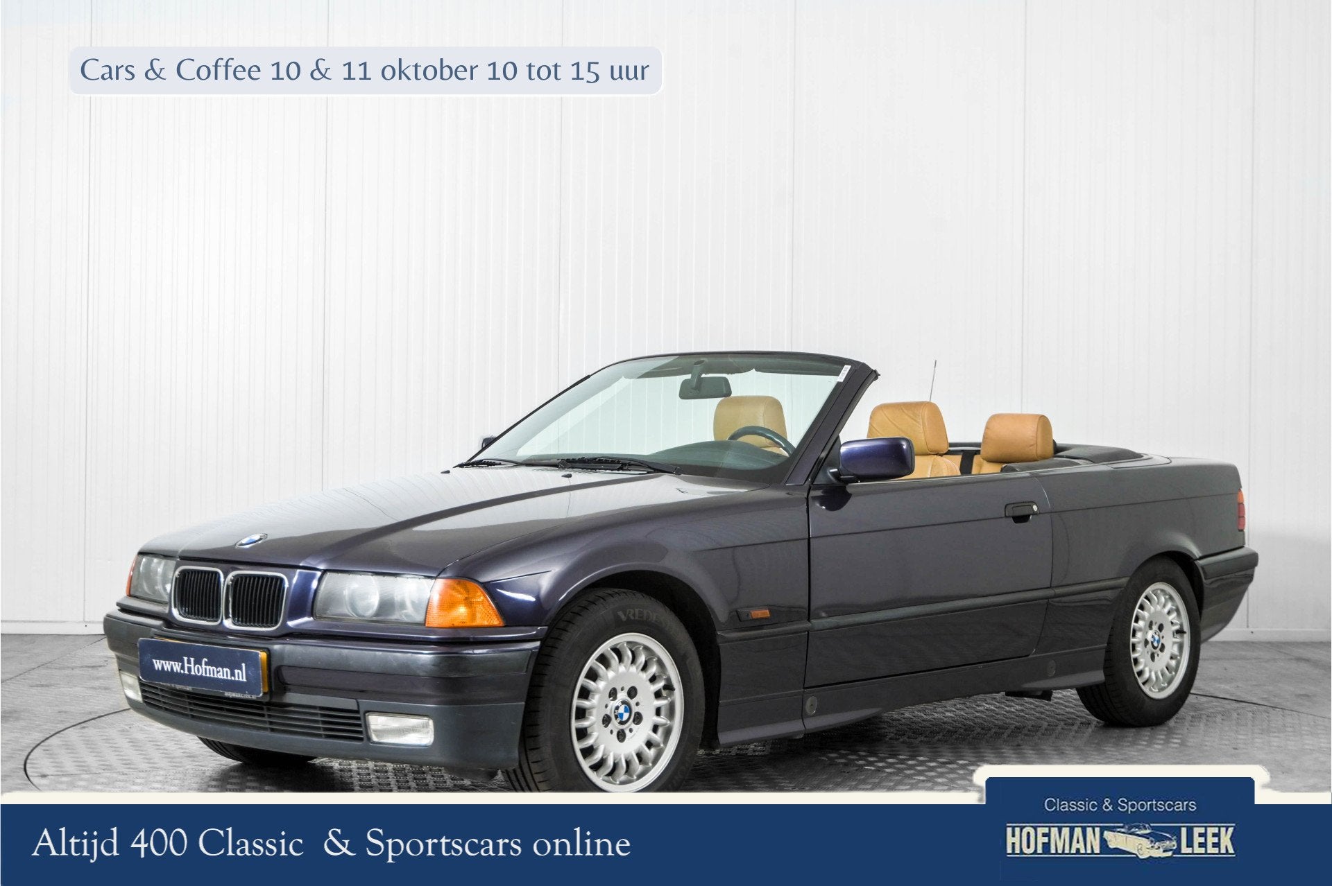 BMW 3 Serie Cabrio 318i Executive (bj 1996, automaat), Auto's, Achterwielaandrijving, 4 cilinders, Cabriolet, Leder
