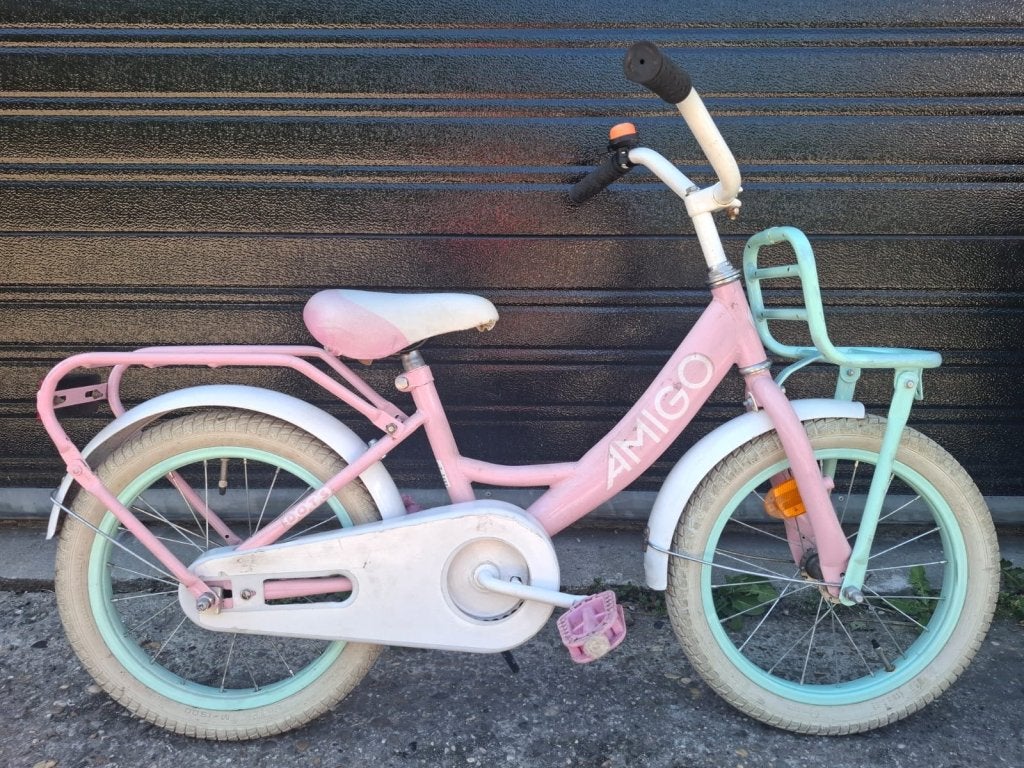 16 inch amigo meisjesfiets, Terugtraprem, 16 tot 20 inch, Niet ingevuld, Amigo