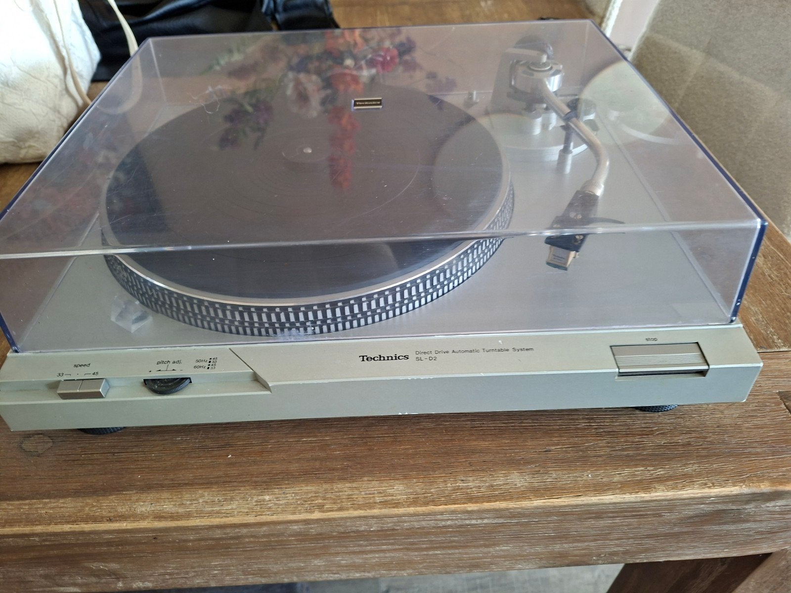 Technics SL-D2 Vintage Direct-Drive Platenspeler, Gebruikt, Automatisch, Ophalen of Verzenden, Platenspeler