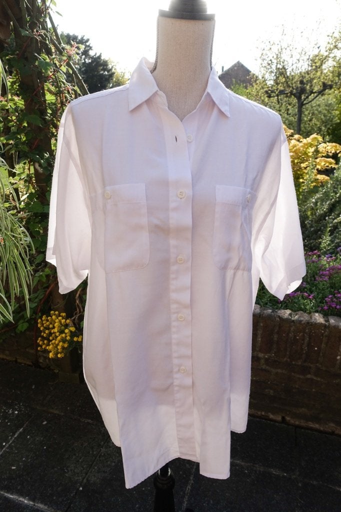 witte blouse - Gina Umberto - Lady Style - maat 44, Kleding | Dames, Wit, Maat 42/44 (L), Ophalen of Verzenden, Gina Umberto
