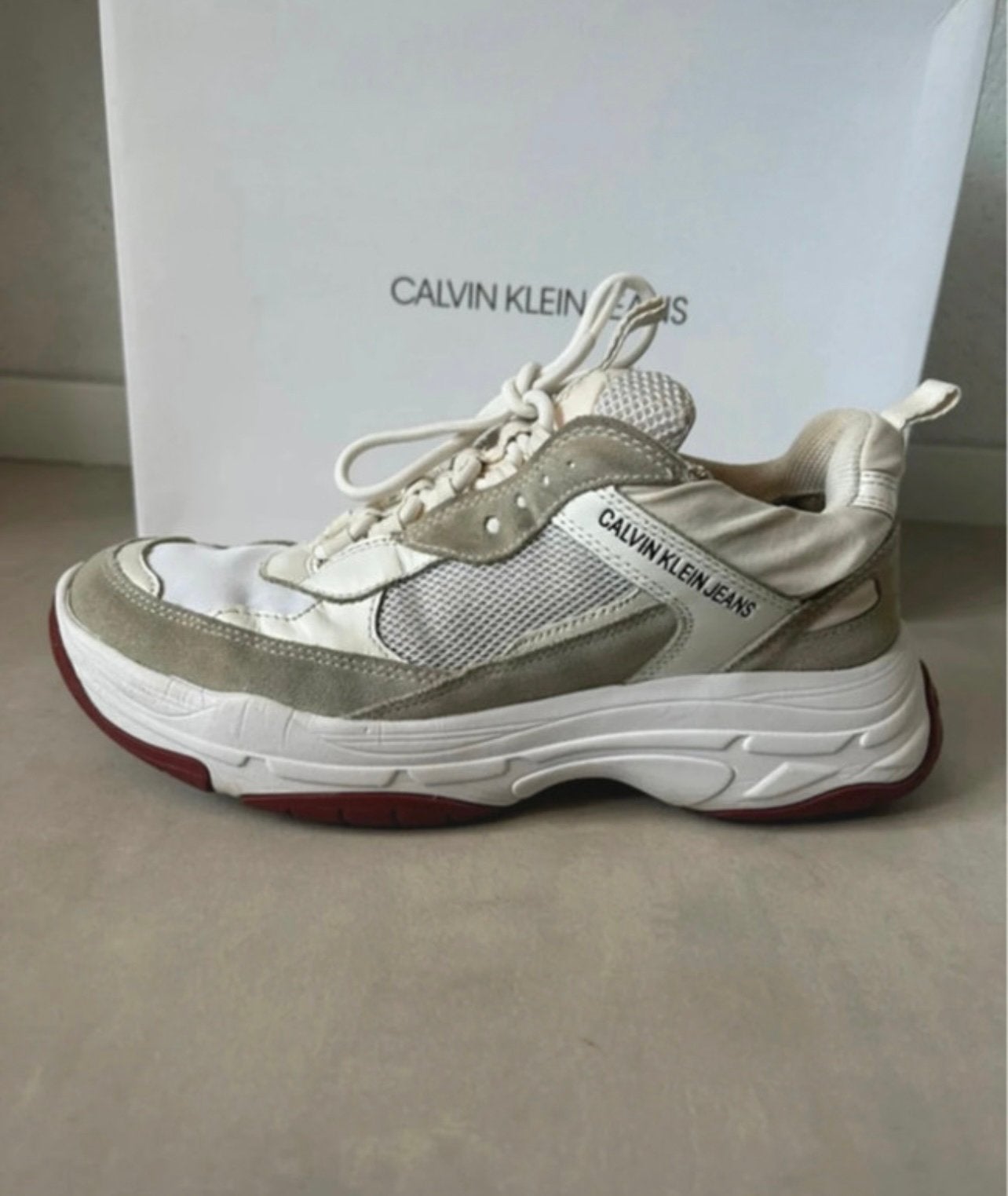 Calvin klein Sneakers, Wit, Ophalen of Verzenden, Sneakers of Gympen, Zo goed als nieuw