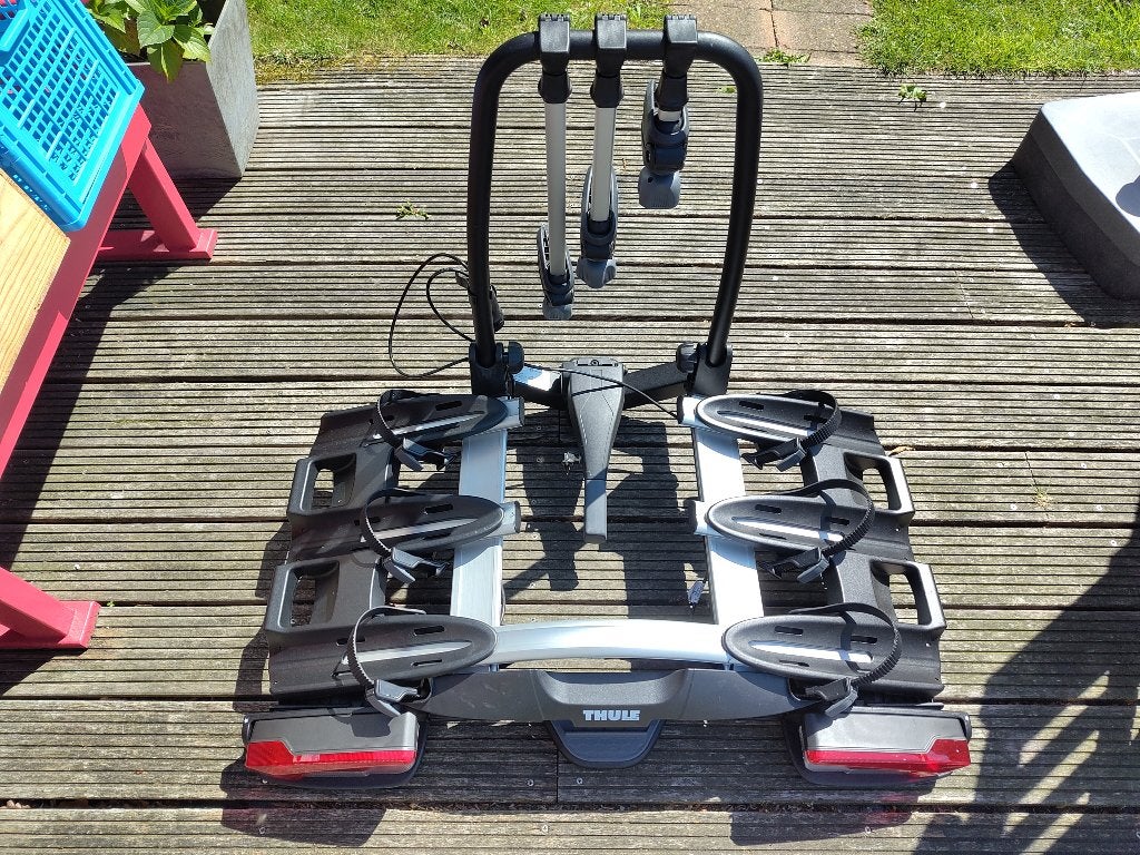 Fietsdrager van Thule, Ophalen, 3 fietsen of meer, Zo goed als nieuw, Trekhaakdrager