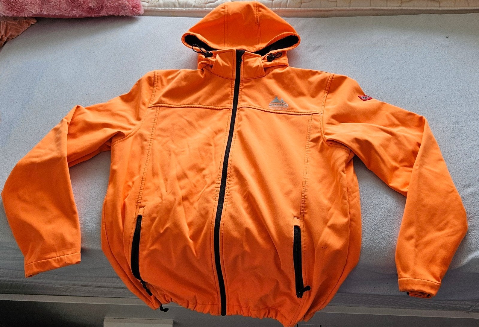 Nordberg Softshell Jas Oranje Maat XL - Outdoor Jack, Nordberg, Maat 56/58 (XL), Oranje, Ophalen of Verzenden
