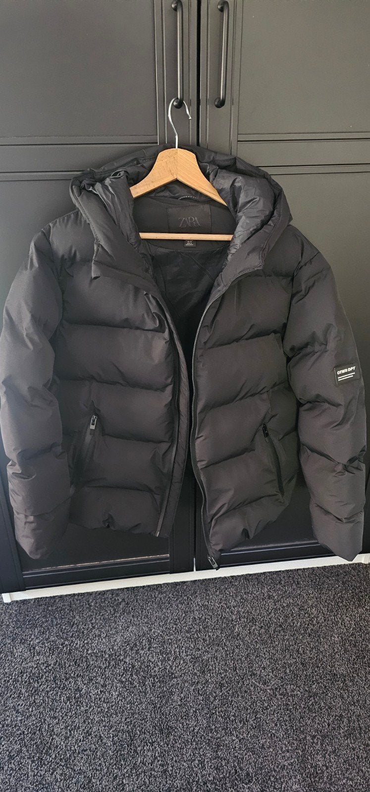Zara Puffer Jas Zwart Nieuw! - Maat 164, Zara, Zwart, Nieuw, Overige maten