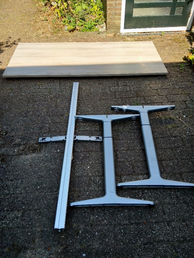Buro tafel, Ophalen, Overige typen, 160 cm, Gebruikt
