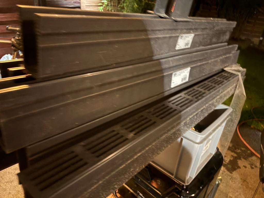6 meter ACO Slimline goot incl. koppelstukken (nieuw), Ophalen of Verzenden, Nieuw