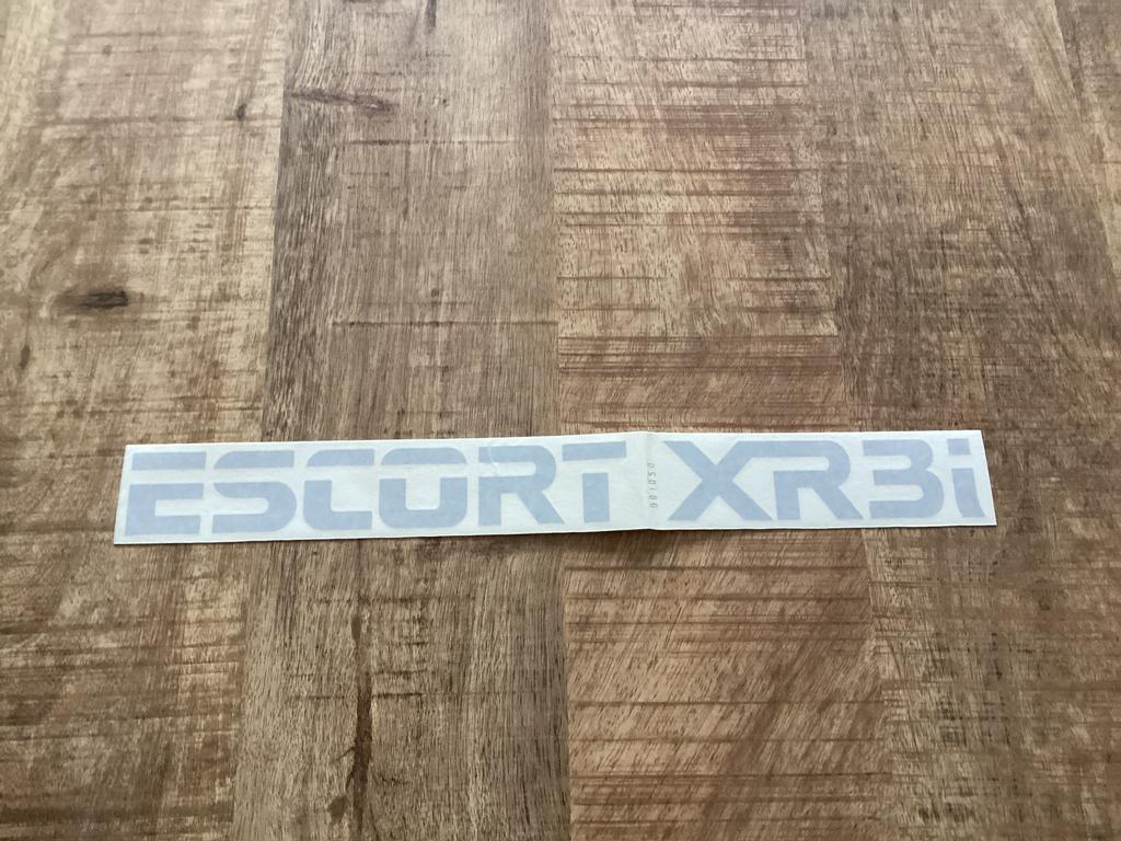 Originele Sticker achterklep Ford Escort XR3i mk3, Ophalen of Verzenden