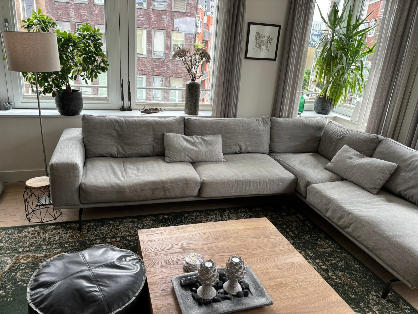Mooie stoffen loungebank, Ophalen of Verzenden, Gebruikt, Stof