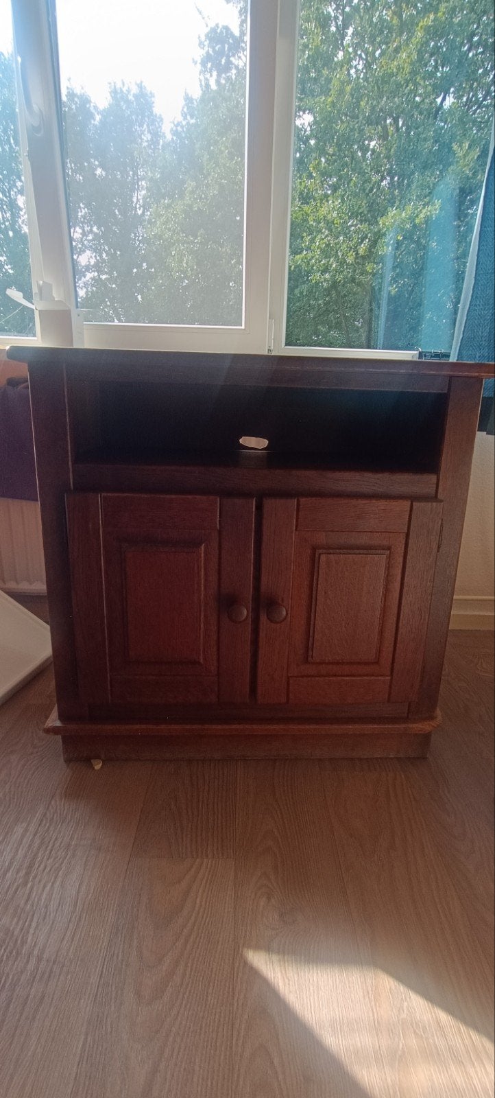 Vintage eikenhouten kastje - gratis af te halen, Ophalen, Gebruikt, Eikenhout, 50 tot 100 cm