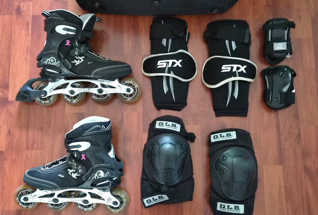 K2 Alexis T:Nine Dames Skeelers (Maat 42) & tas/beschermers, K2, Gebruikt, Ophalen of Verzenden, Inline skates 4 wielen