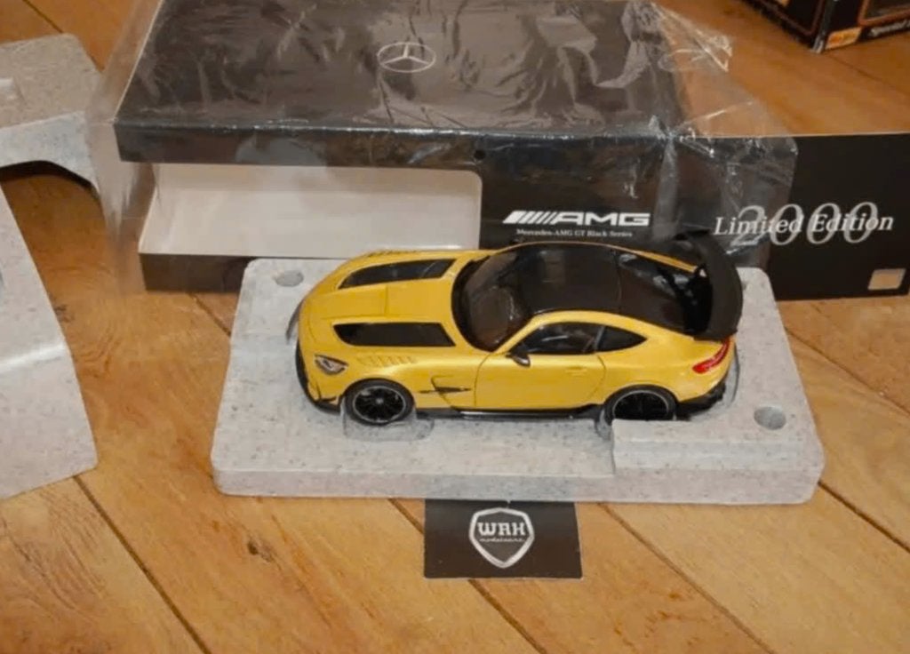 MERCEDES AMG GT BLACK SERIES solarbeam Norev dealer 1:18 WRH, Verzenden, Zo goed als nieuw, Auto, Norev