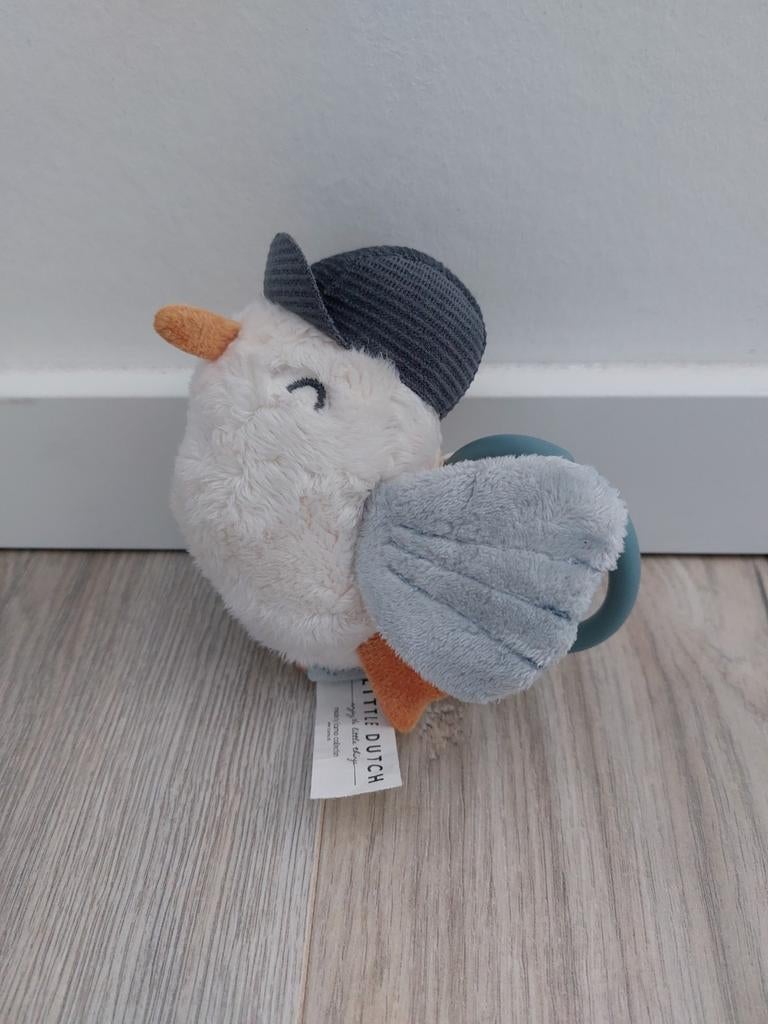 Knuffel trilfiguur little dutch vogel meeuw sailors bay L406, Ophalen of Verzenden