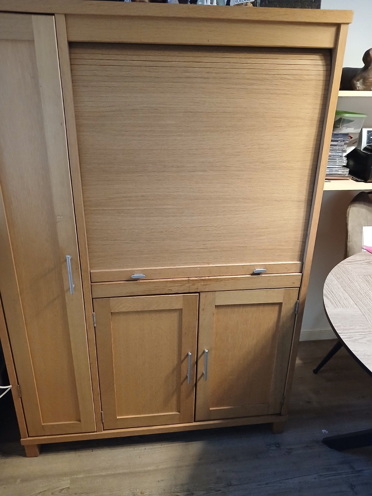 Retro/vintage computer kast met rolluik, Huis en Inrichting, Ophalen, Gebruikt, 70 tot 120 cm, 40 tot 80 cm
