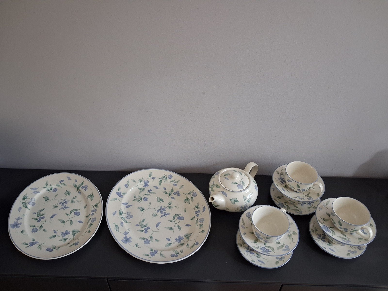 Barratts theeservies nieuw bloemmotief kop schotels England, Gebruikt, Overige merken, Keramiek, Vintage