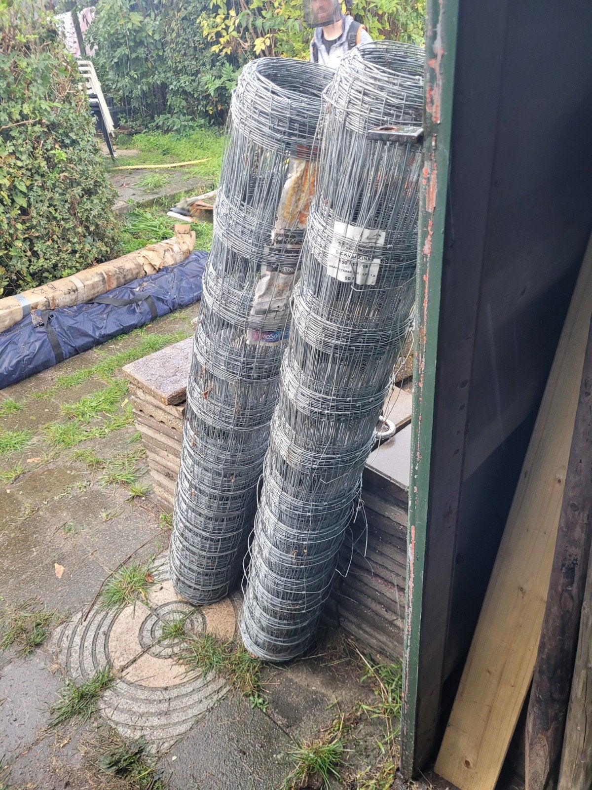 rollen gaas, chrysantengaas, schapengaas., Ophalen, Zo goed als nieuw, IJzer, Gaashekwerk
