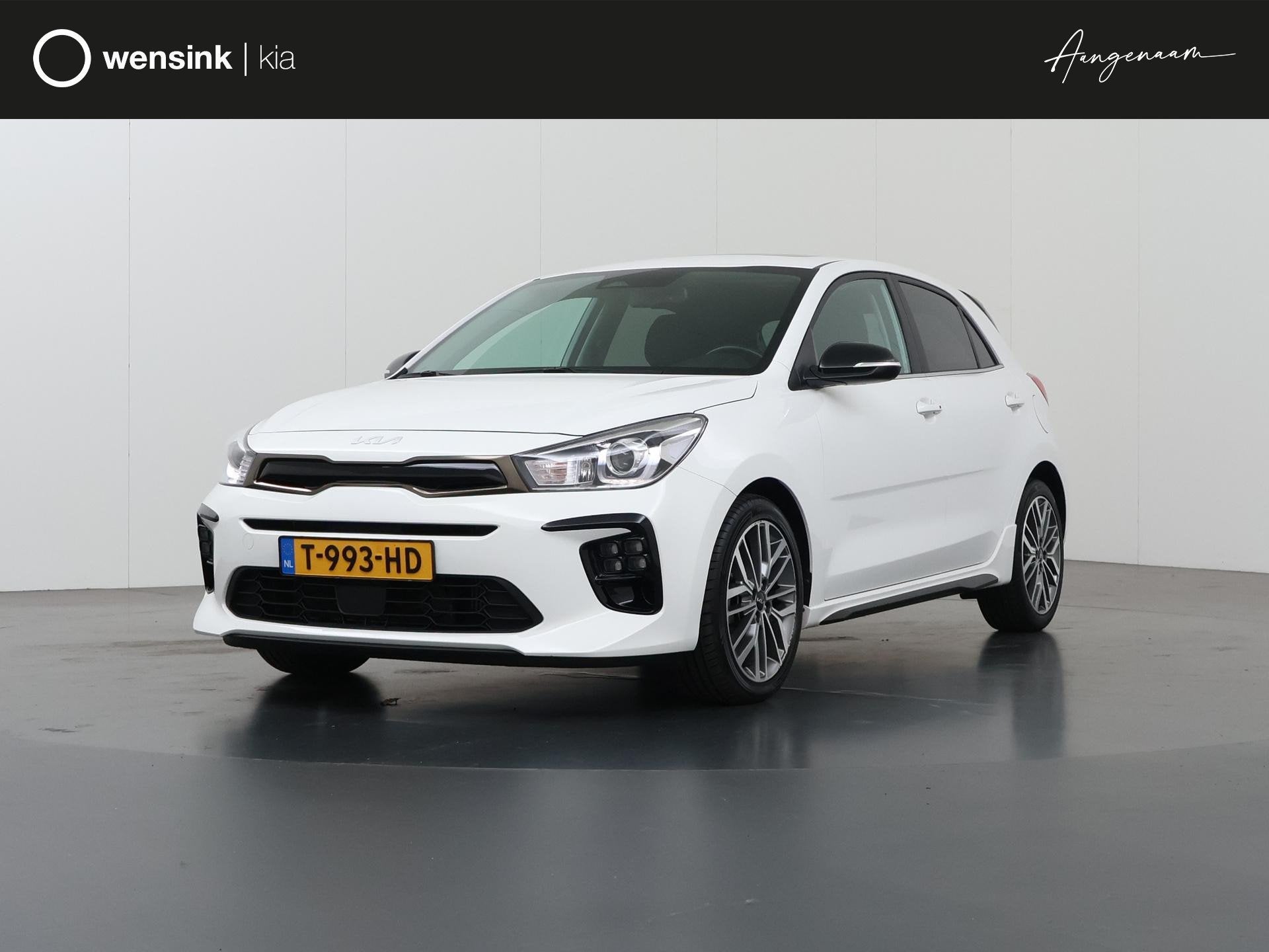 Kia Rio 1.0 T-GDi MHEV GT-Line | Panoramadak | Stoel/Stuurwi, Voorwielaandrijving, Gebruikt, Leder en Stof, Origineel Nederlands
