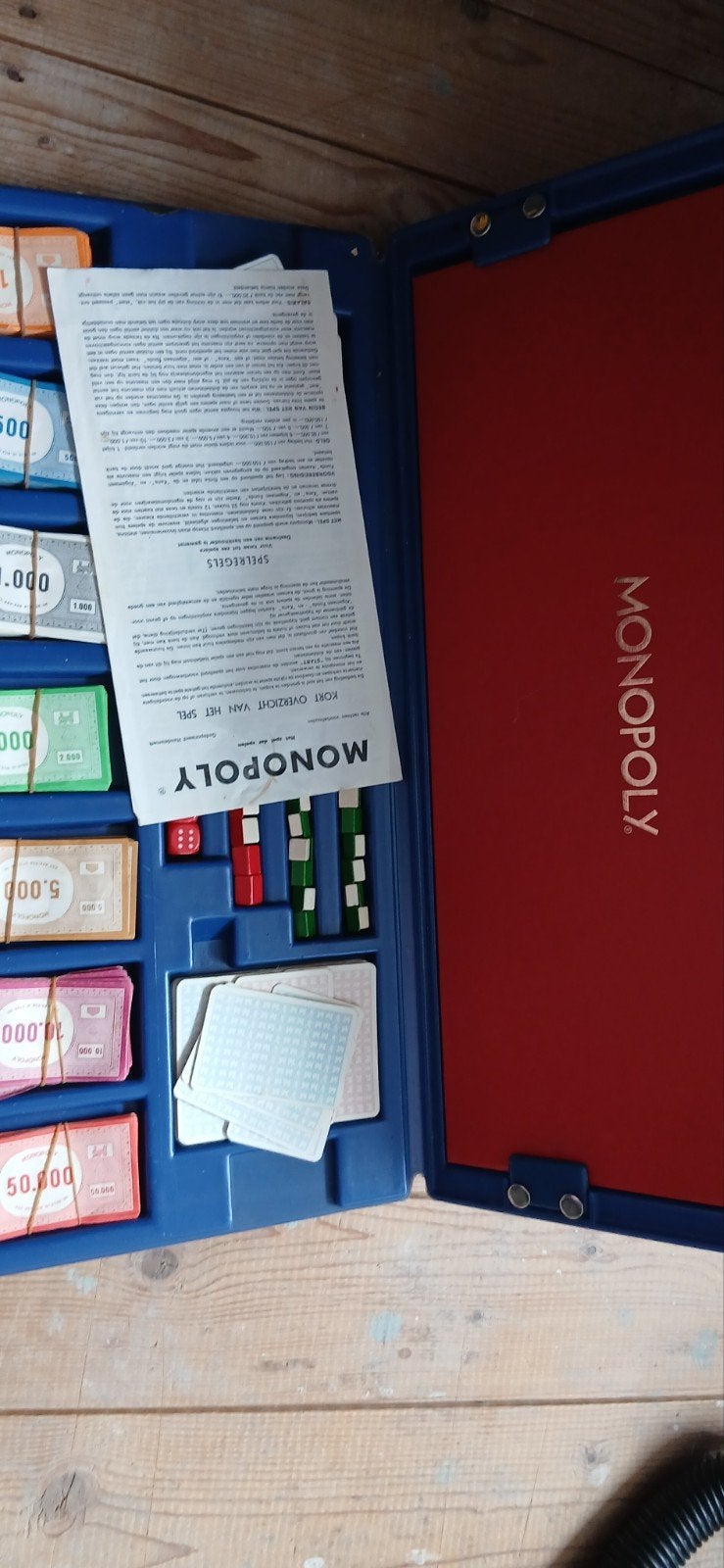 Monopoly Reisspel in Koffer - Compleet en Draagbaar, Ophalen, Gebruikt, Parker Brothers, Drie of vier spelers