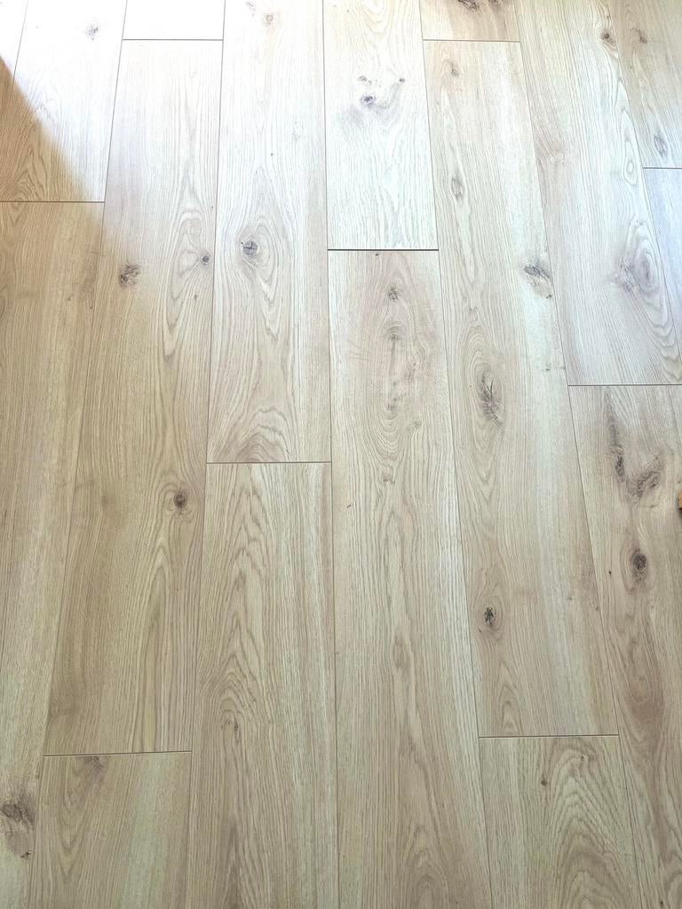 Tiptop laminaat 75m2, 3 jaar oud, Ophalen, Gebruikt, 50 tot 150 cm, 10 m² of meer