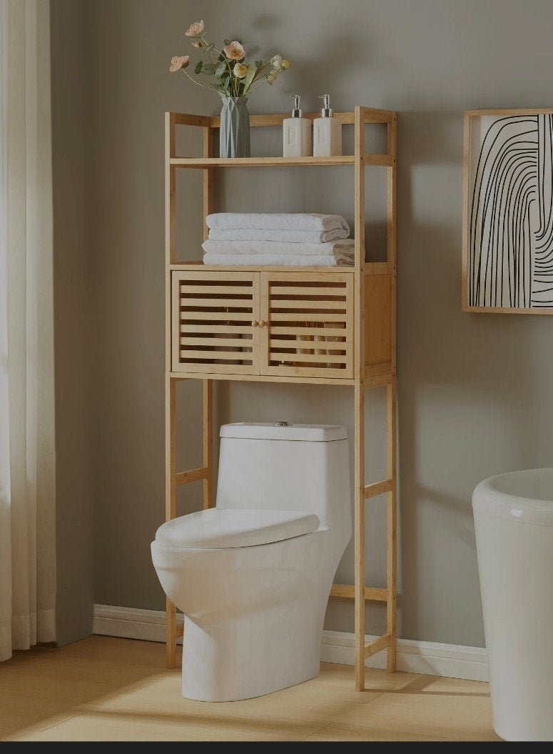 Foto 4 van Bamboe toilet ombouwkast Haugesund 157,5x60x25,5 cm