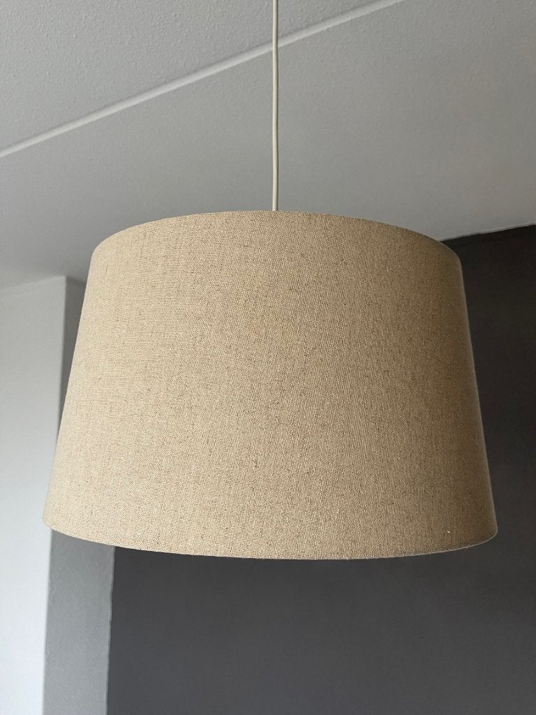 lampenkap inclusief hangpendel en lamp, Beige, Rond, Ophalen of Verzenden, Zo goed als nieuw