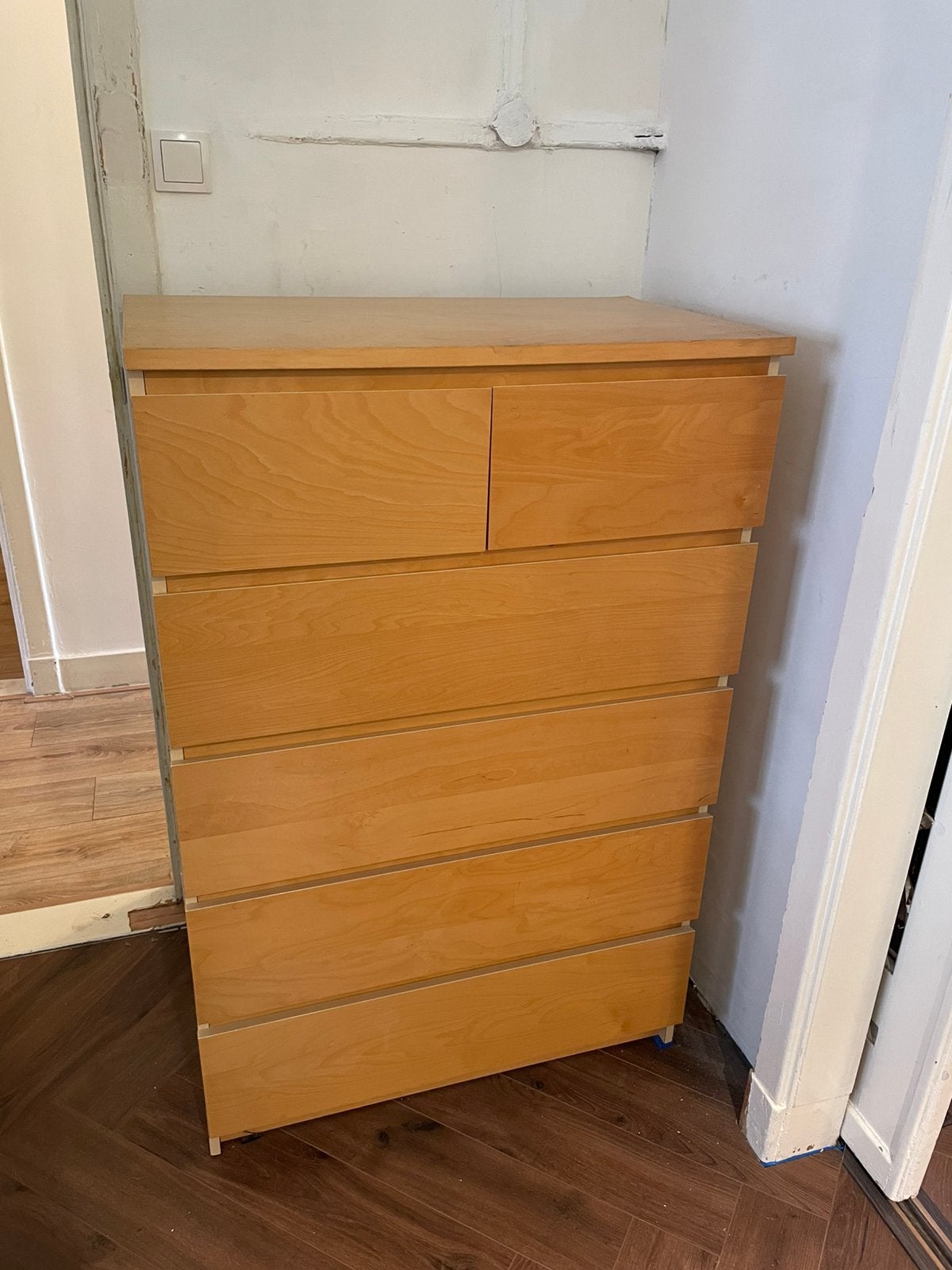 Malm ladekast 80,5 x 48 x 123 (lxbxh), Huis en Inrichting, Ophalen, 5 laden of meer, 100 tot 150 cm, 50 tot 100 cm
