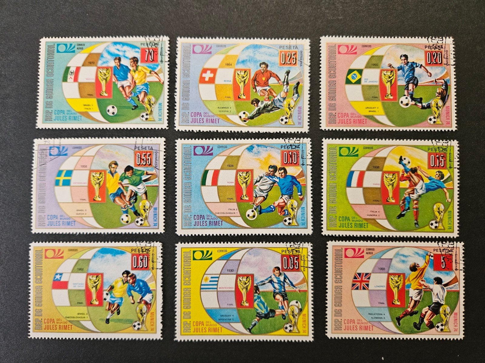 15) WK Voetbal 1974, Ophalen of Verzenden, Gestempeld, Sport