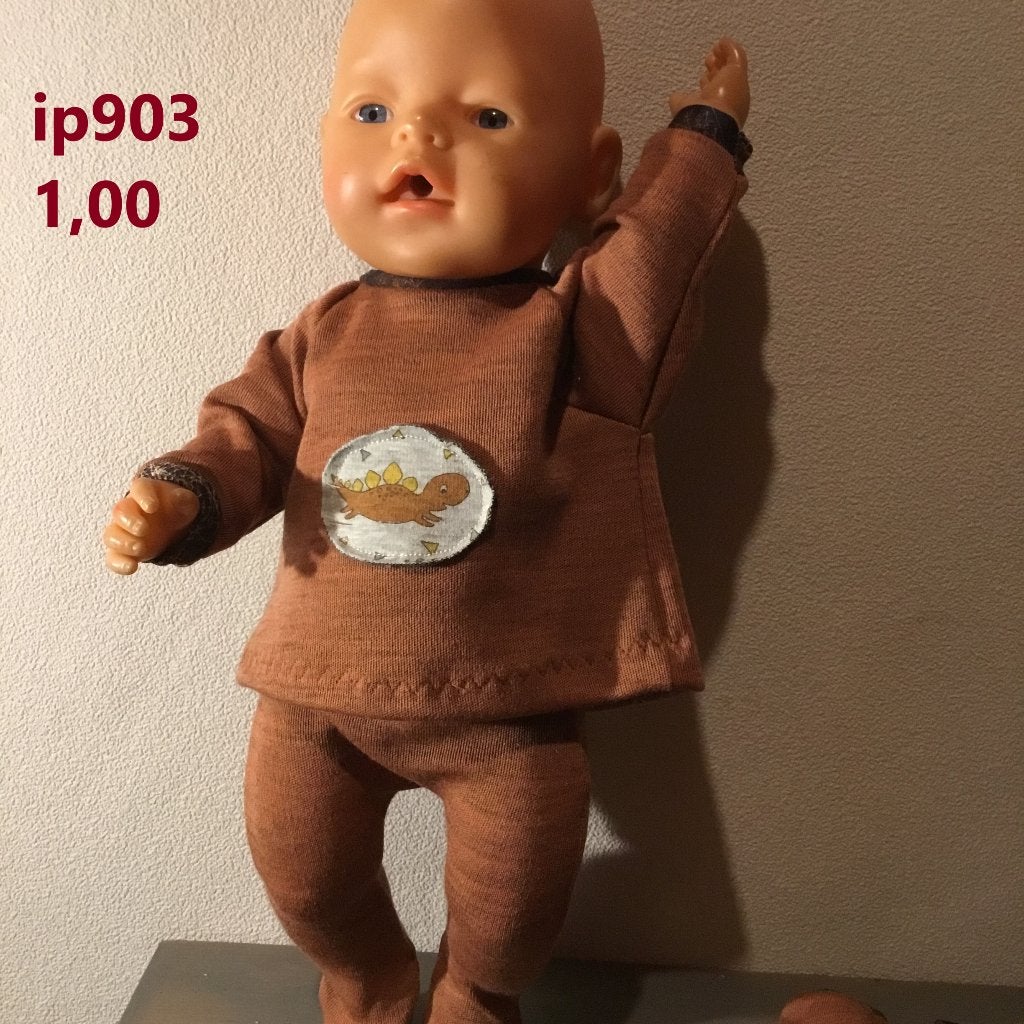 Poppenkleertjes baby born. Set dino . Opbrengst KiKa., Ophalen of Verzenden, Nieuw, Babypop
