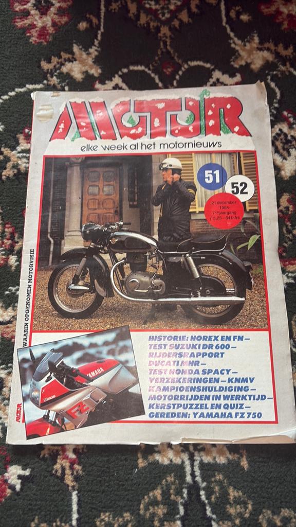 Motor Magazine 1985 - Horex, FN, Suzuki DR 600, Yamaha FZ 75, Ophalen of Verzenden, Gelezen, Algemeen